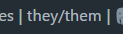 (updated my journal voice) updated my pronouns