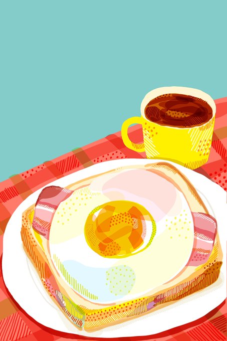 「パン 玉子」のTwitter画像/イラスト(新着)