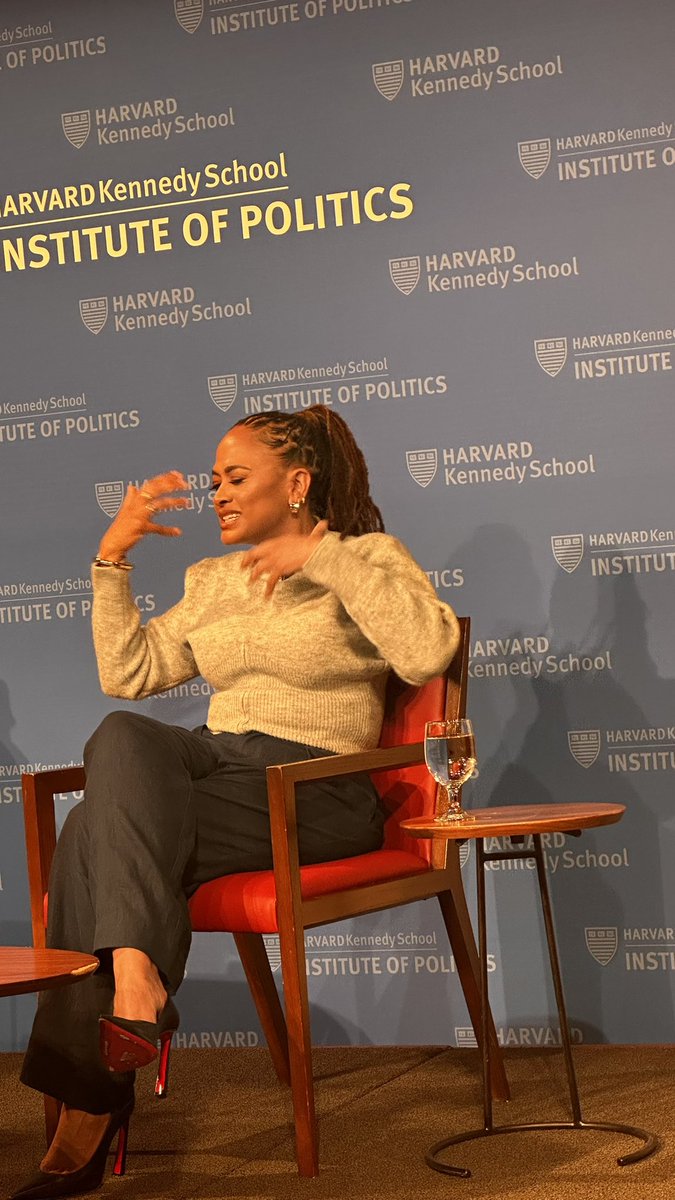 ‘I never get asked these questions about my film makinb process’ #AvaDuvernay @avaduvernayfans @Kennedy_School