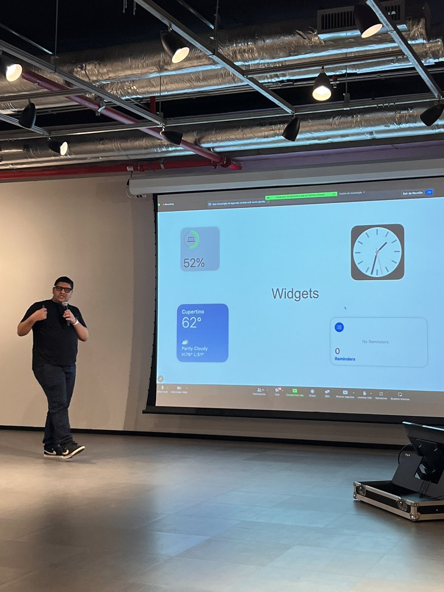 Talk agora de widgets do monstro <a href="/lfoliveir4/">Luis Oliveira </a> aqui no <a href="/CocoaHeadsBr/">CocoaHeads BR</a>