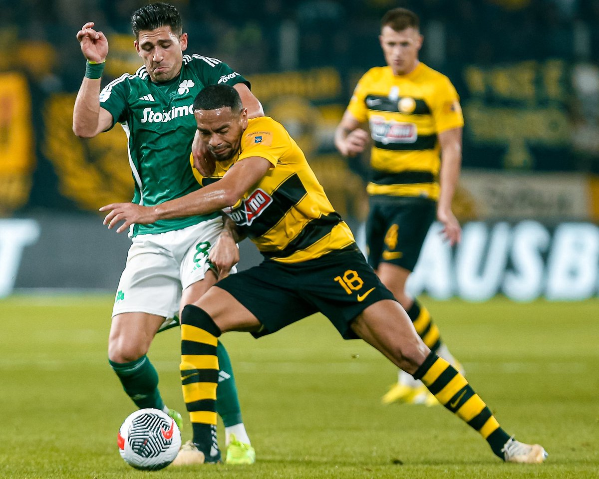 Cada vez más cerca, gran esfuerzo del equipo y agradecer a la afición por el apoyo incondicional. Vamos @aekfc_official !!!⚫️🟡⚫️⚽️