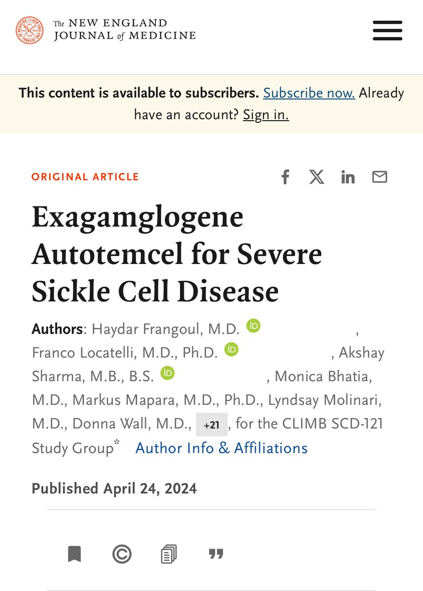VivekSubbiah's tweet photo. 🚨Hot off the press 👉🏼HUGE MILESTONE in all of #MEDICINE & huge win for patients & families with sickle cell disease & β-Thalassemia
👉🏼TODAY Two back to back papers published with an editorial in the New England Journal of Medicine @NEJM  on the First Gene Therapies to Treat Patients with Sickle Cell Disease & β-Thalassemia. 
⭐️Meet Dr. Haydar Frangoul, Director of Stem Cell Transplant, Sarah Cannon Research Institute @SarahCannonDocs The Children's Hospital at Tristar Centennial, Nashville, TN who spearheaded the CRISPR-Cas9  clinical trials 
⭐️ Meet Mike @computermiked 
@SarahCannonDocs ! Thanks to real life super heroes like Mike for enrolling & volunteering in the #CRISPR gene therapy clinical trial for sickle cell disease 👉🏼FDA approved this ground breaking gene therapy. 
‼️This is the WHY we do what we do - to make life-changing breakthroughs possible‼️
@BldCancerDoc 
@ASH_hematology @OncoAlert @oncodaily @OncLive @statnews @IshwariaMD @DrBattiwalla @BurrisSkip 
Link to FDA approval: https://t.co/DUo6yMmHDG
Link to initial NEJM papers: 
https://t.co/W7Hg11xZ5v
https://t.co/b6H3ixTb2q
Link to an amazing patient story:  https://t.co/L8MaqPCb7F
#Sicklecell #PrecisionMedicine for the win 🧬🎯
