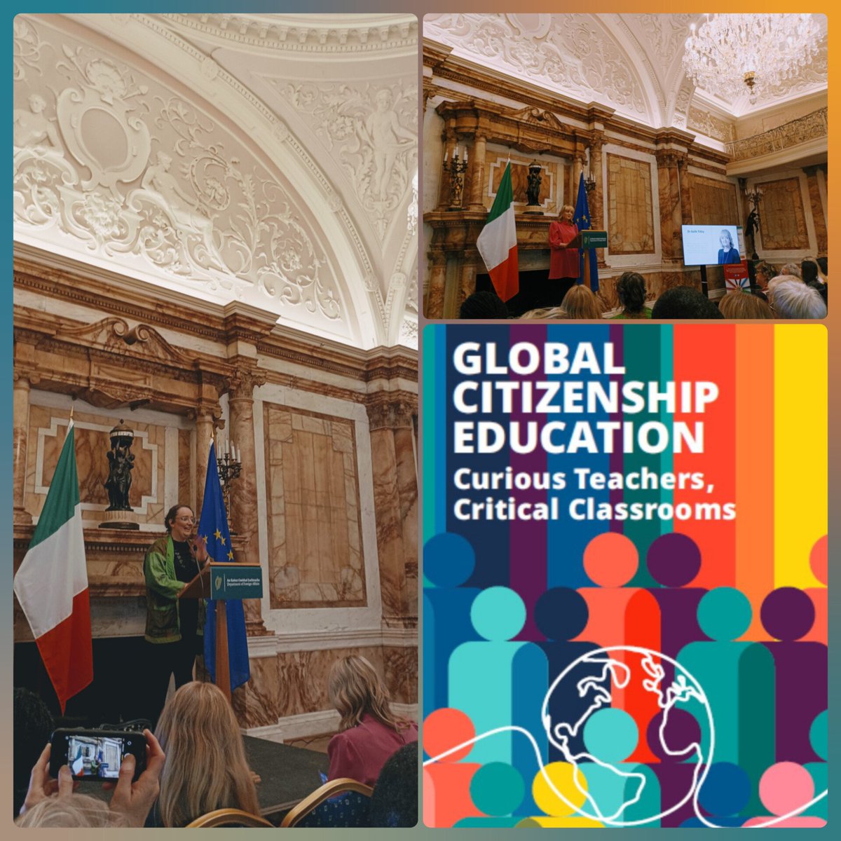 Deemcgillicuddy's tweet photo. A wonderful evening marking 20yrs of the Development & InterCultural Education (DICE) project funded by @Irish_Aid.
Congrats on leading such critical work in ITE in Ireland.
Congrats @BrighidGolden & authors on the amazing #GCE resource launched๐
https://t.co/1qXSmoXIRJ
#DICE20 https://t.co/2h4OBweFPv