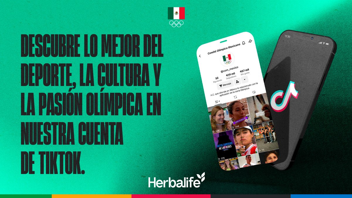 ¡Dale follow y únete a la acción! 🧨 🤳 tiktok.com/@com_mexico?_t… #TodosSomosOlímpicos | @HerbalifeHQMX