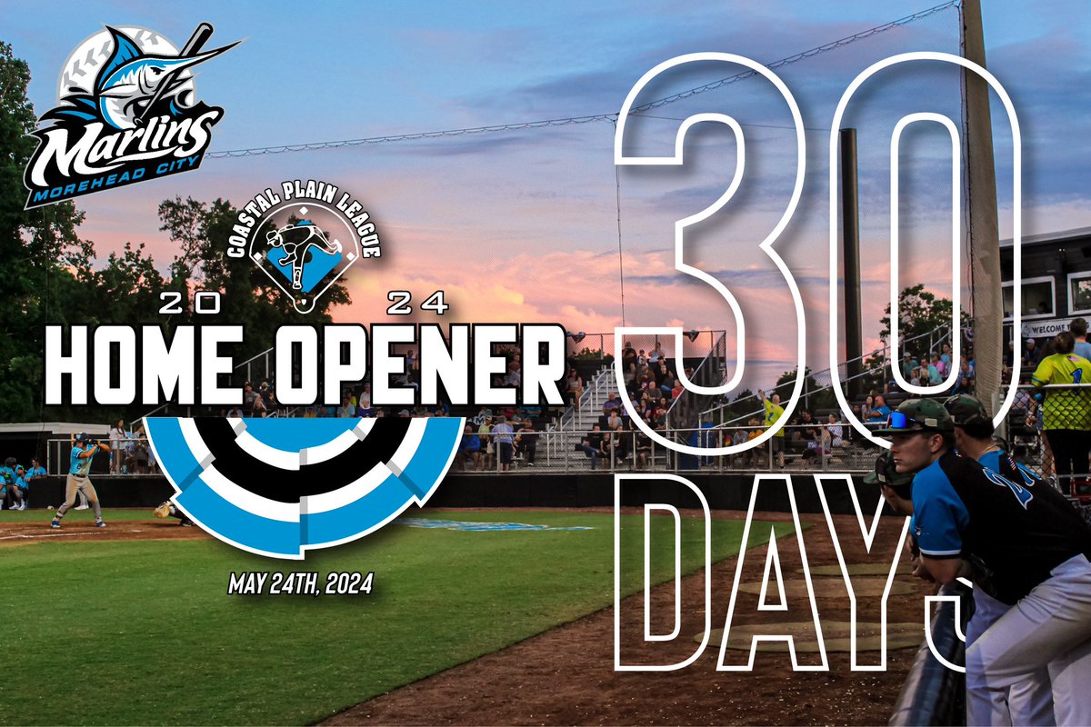 We’ll share our location. 😏 30 days until our home opener!! #MarlinMade | #GoFish🐟
