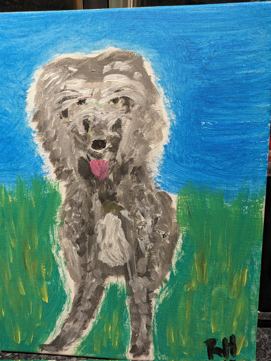 Anybody you recognise................
Had a fab time at the Perry Hill pub paint and sip night. My first attempt at painting and I was quite chuffed 🖌️🎨
#dearhounds #dogwalker #deerhound #perryhillpub #catford