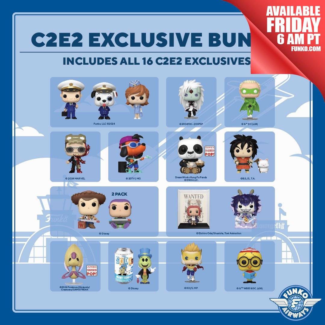 C2E2 exclusives go up for purchase on Funko at 6 AM PT on Friday, April 26th, 2024. There will be both a bundle and individual items available for purchase. You can find all the links below. BUNDLE: finderz.info/c2e2-bundle Caesar Clown: finderz.info/3J19neC Cresselia: