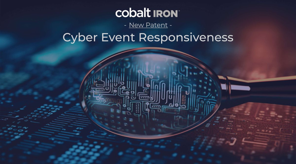 European Patent Office Grants @CobaltIron a Patent on Its Cyber Event Responsiveness. hubs.li/Q02tVVXH0 #avtweeps #EuropeanPatent #CobaltIron #cyberthreats