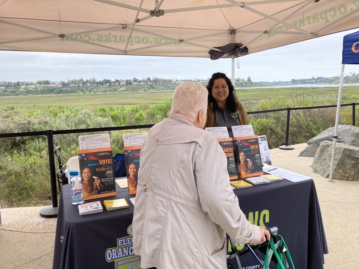 Last Saturday, our team was out at Earth Day by the Bay talking to voters about the importance of keeping their registration record up to date. Have questions about your registration record or need to make changes? Visit ocvote.gov/registration to learn more. #OCVote #Voteready