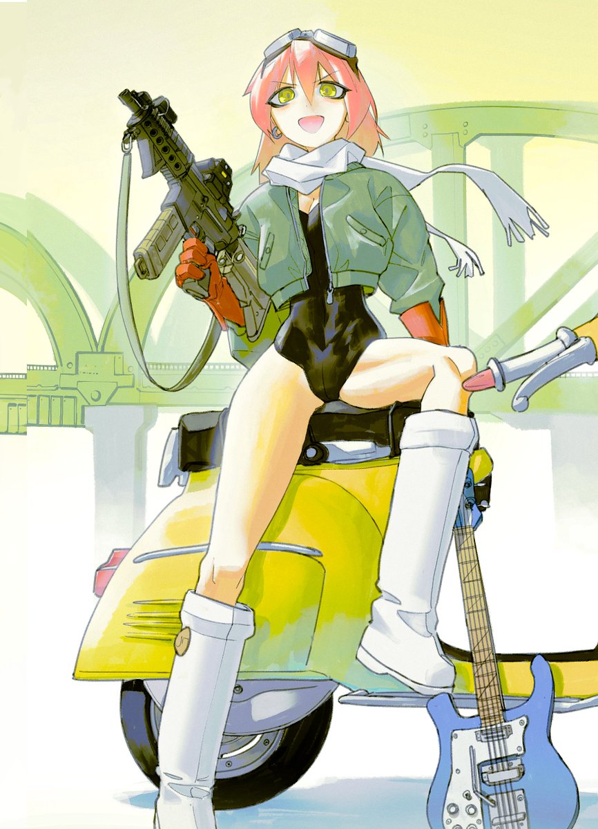 vinneart's tweet photo. haruko #FLCL https://t.co/sdBn4aiZlr
