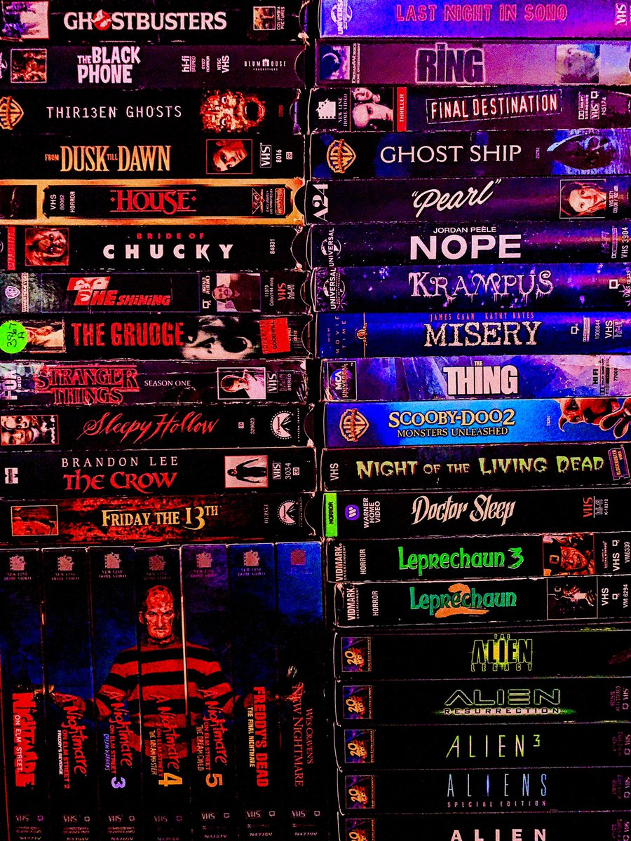 stacked up🕸️📼