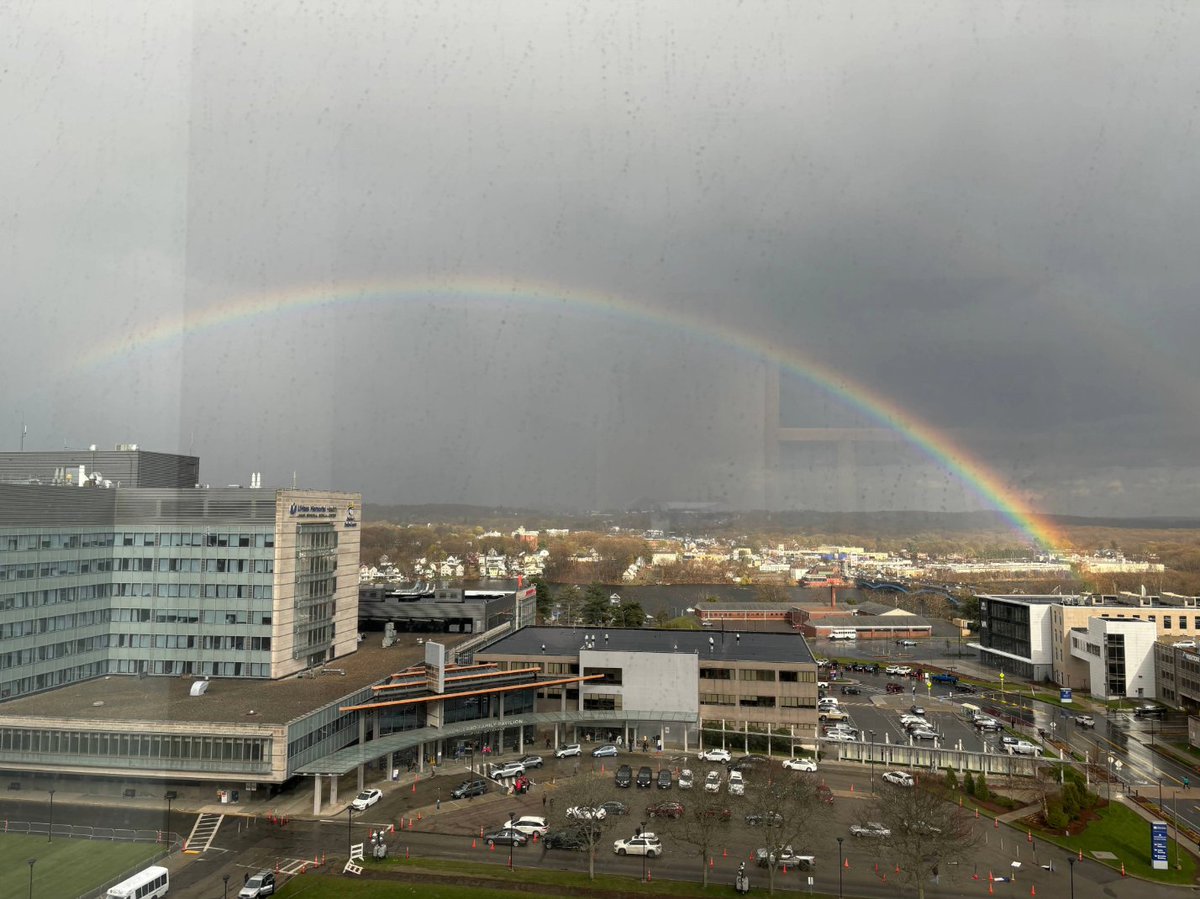 Stunning rainbow pointing out what we already know - @UMassChan is a pot of gold!