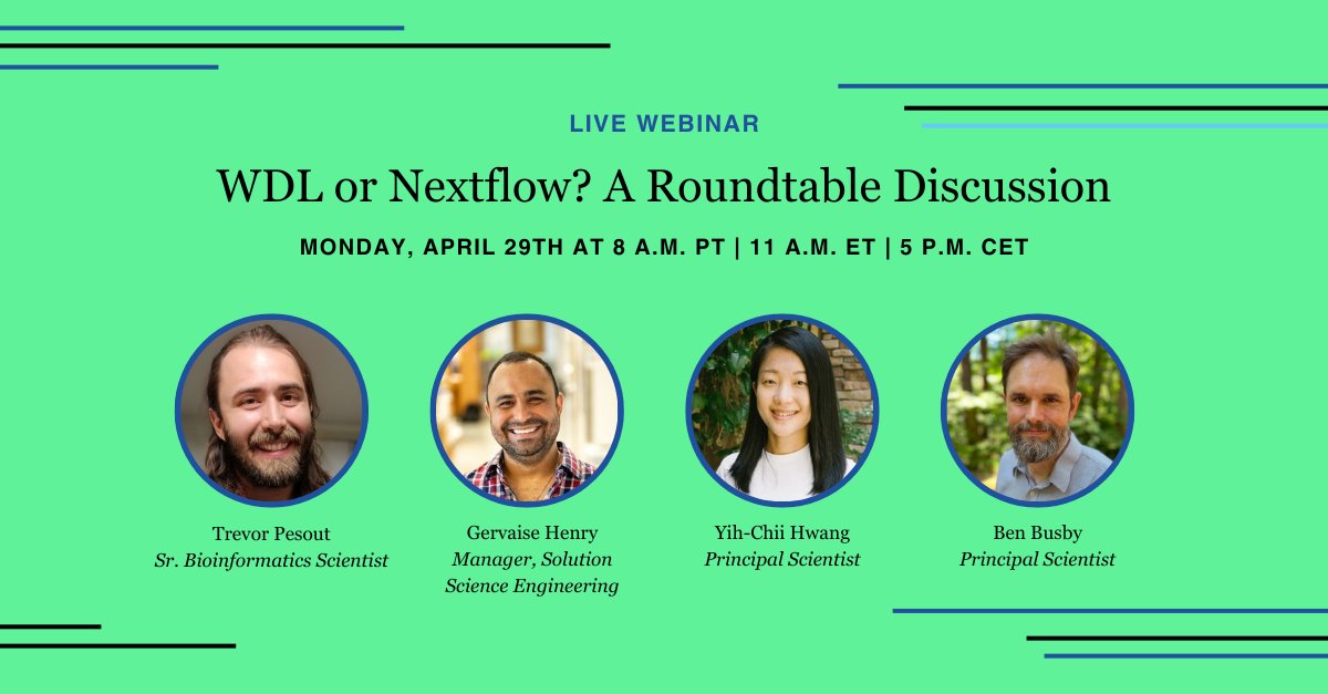 Join our WDL vs. Nextflow debate LIVE next week! hubs.ly/Q02t-DPr0