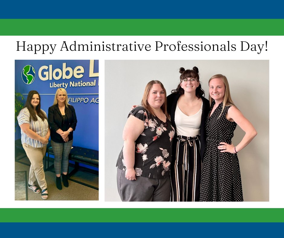 Happy Administrative Professionals Day to our amazing office staff! 

#DiFilippoAgencies #team #officeappreciateion #administrativeprofessionalsday #globelifelfestyle