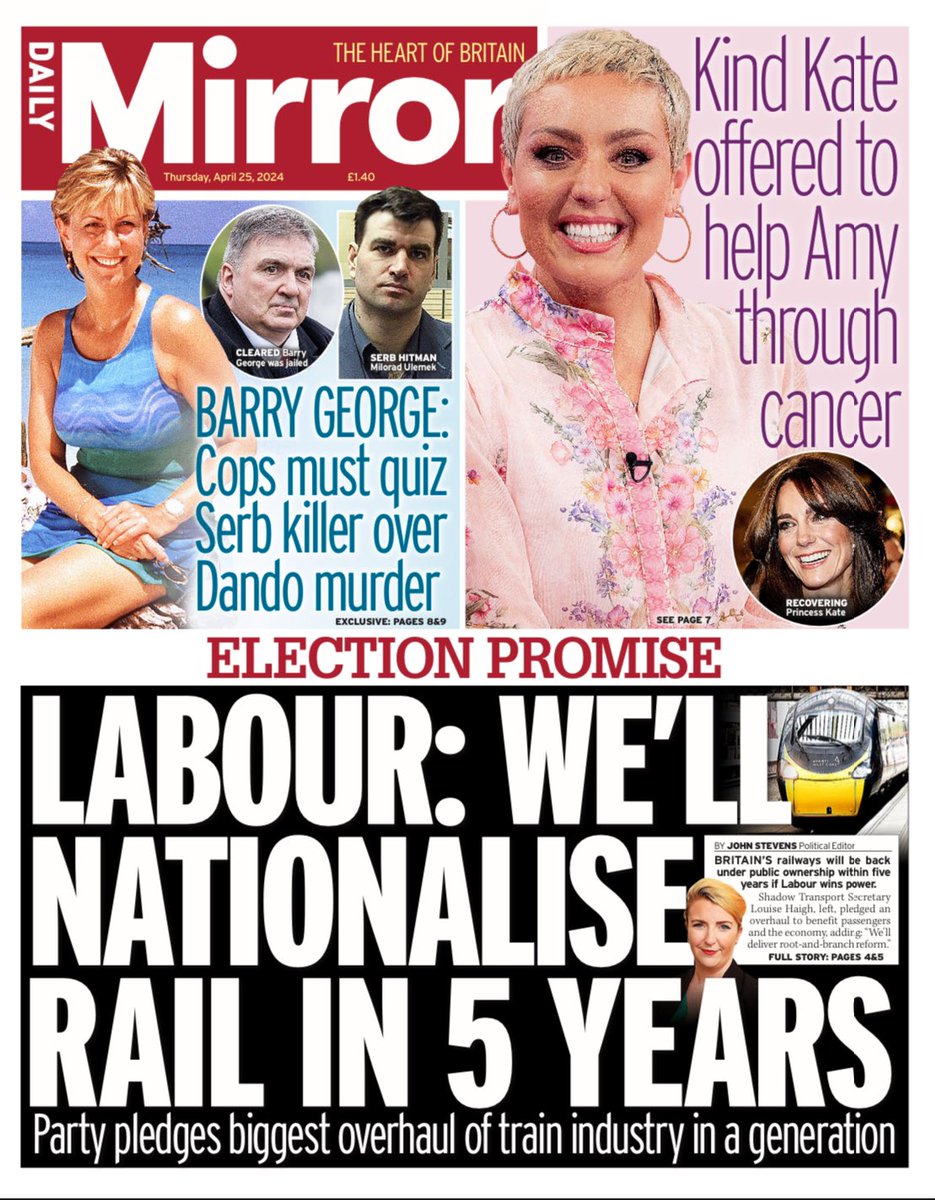 Thursday’s @DailyMirror