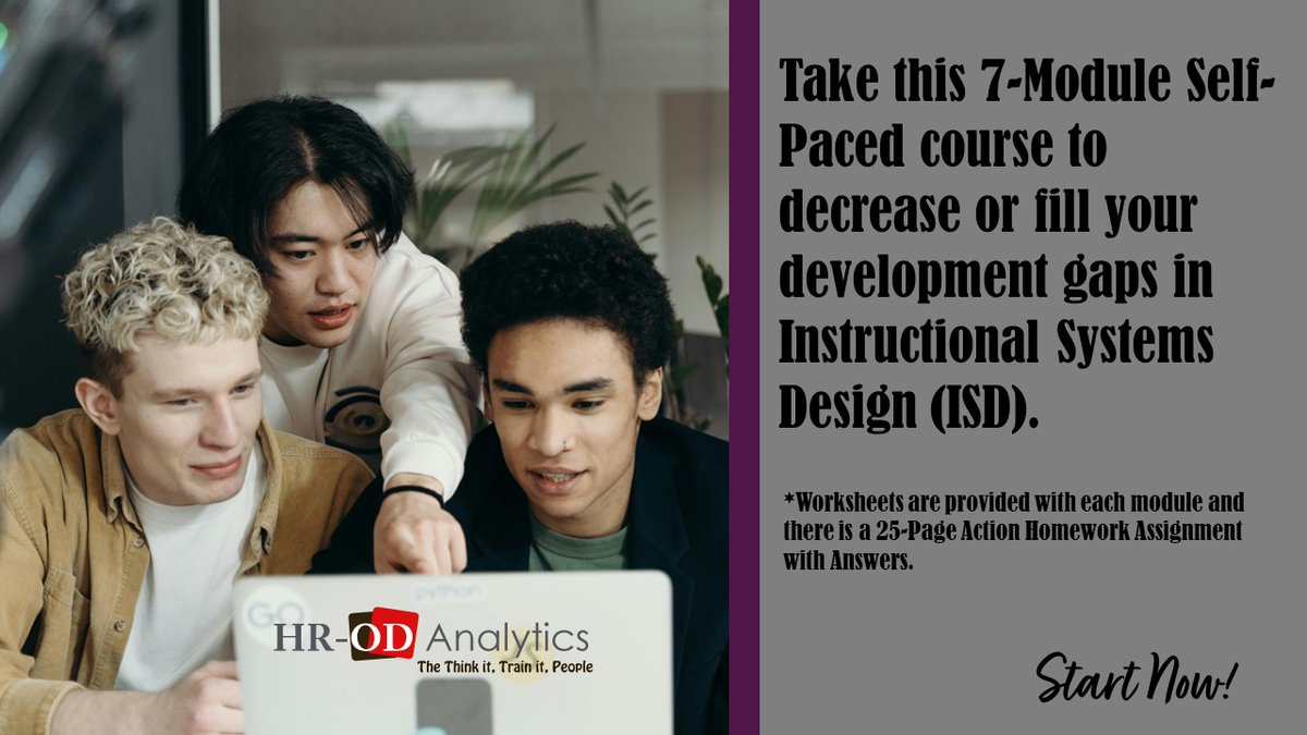 Broaden your skills and development with Instructional Systems Design Training. Close your development gaps now. Course Link Here: adrienne-s-school-2b8a.thinkific.com/courses/learn-…
#Consulting #Learning #Womeninscience #eLearning #orgdev #people #ico #womensday #fitness #instruction #orgdev