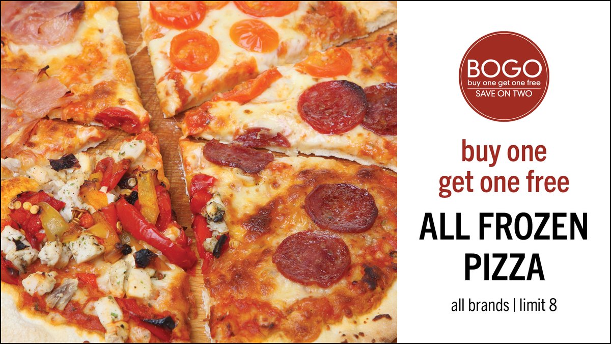 Get stocked up because it's time for the BOGO pizza sale! 🍕 Now through May 1, ALL frozen pizza are buy one, get one free. See all of this week's deals at Shop.LundsandByerlys.com