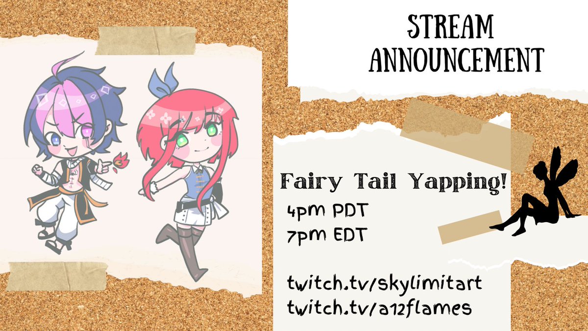 Collab of the century today with my good friend <a href="/A12FLAMES/">Deetz (ディッツ)🔥⚙️</a> in about 2 hours!!!! We are gonna be talking about everything Fairy Tail!!!! You WILL learn about Freed Justine 🫵