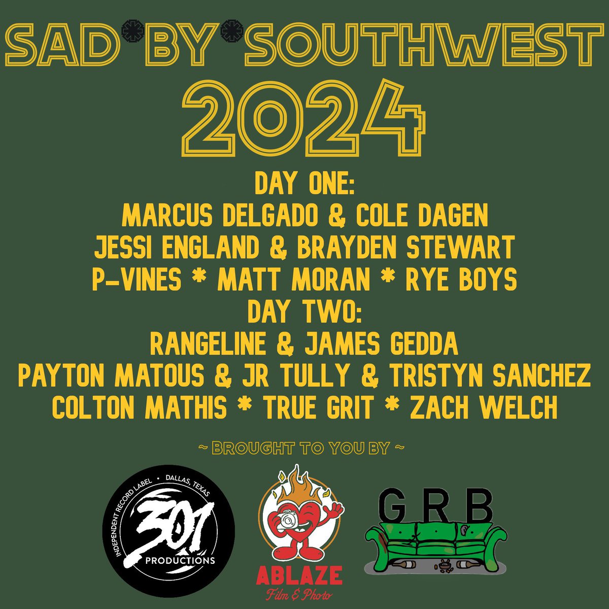 zachwelchmusic's tweet photo. I am so gosh darn stoked to see so many pals this weekend. Friday and Saturday in Deep Ellum. Come be a part of this. https://t.co/kYklVwqK80