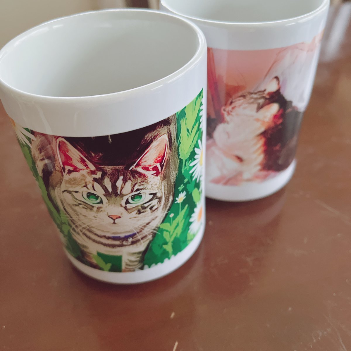 harrnsnn's tweet photo. 結婚祝いに愛猫の湯呑み作った(=^x^=)(=^x^=) https://t.co/eUqdbXEdTZ