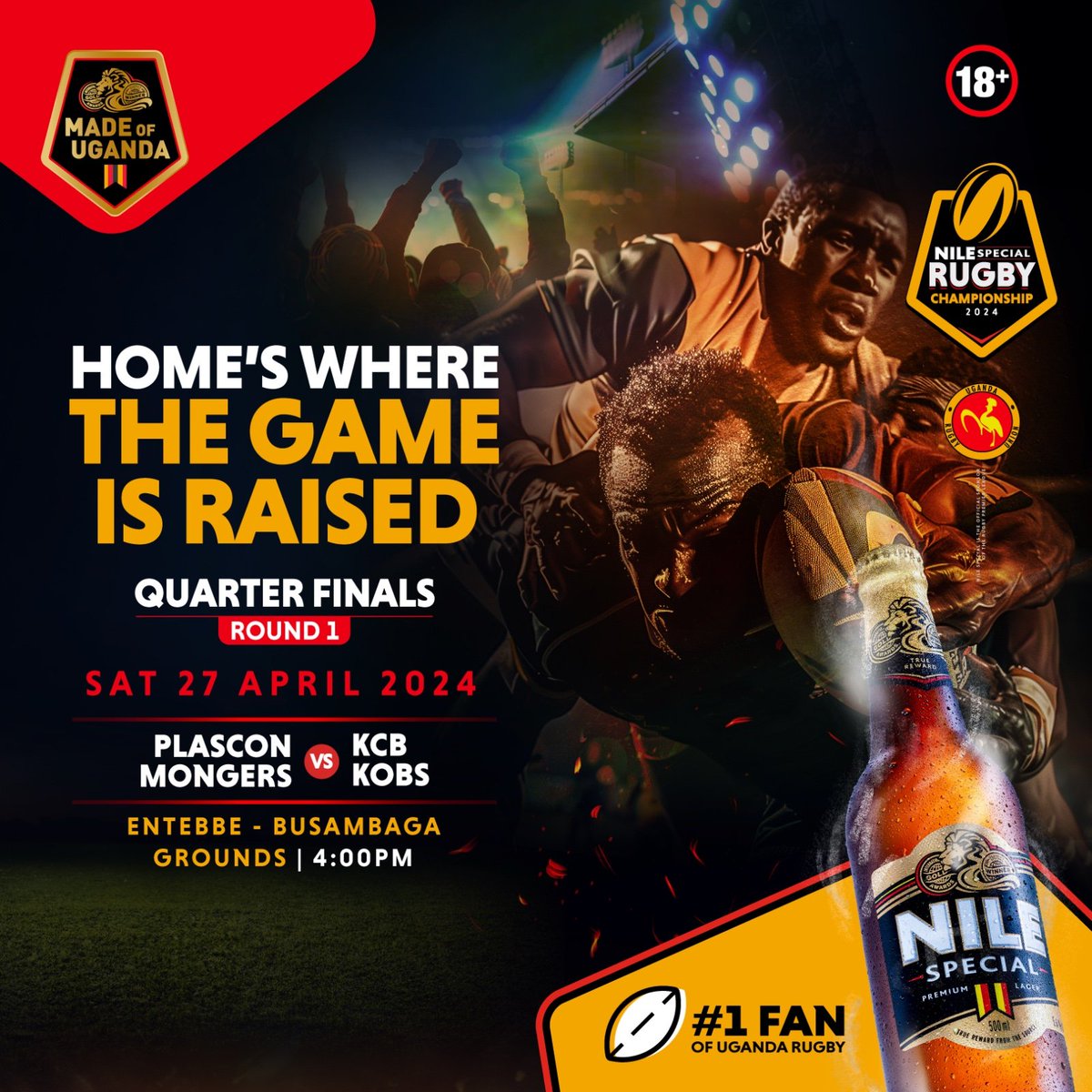 With 4 Exciting Quarter Final Games on card this Saturday, it is now upon each Outfit's fans to raise their game at this stage. Will you head for: -Scary hours as Walukuba finds footing against Regular season dominants Heathen. -Will it be Hippos against Buffaloes' sample of