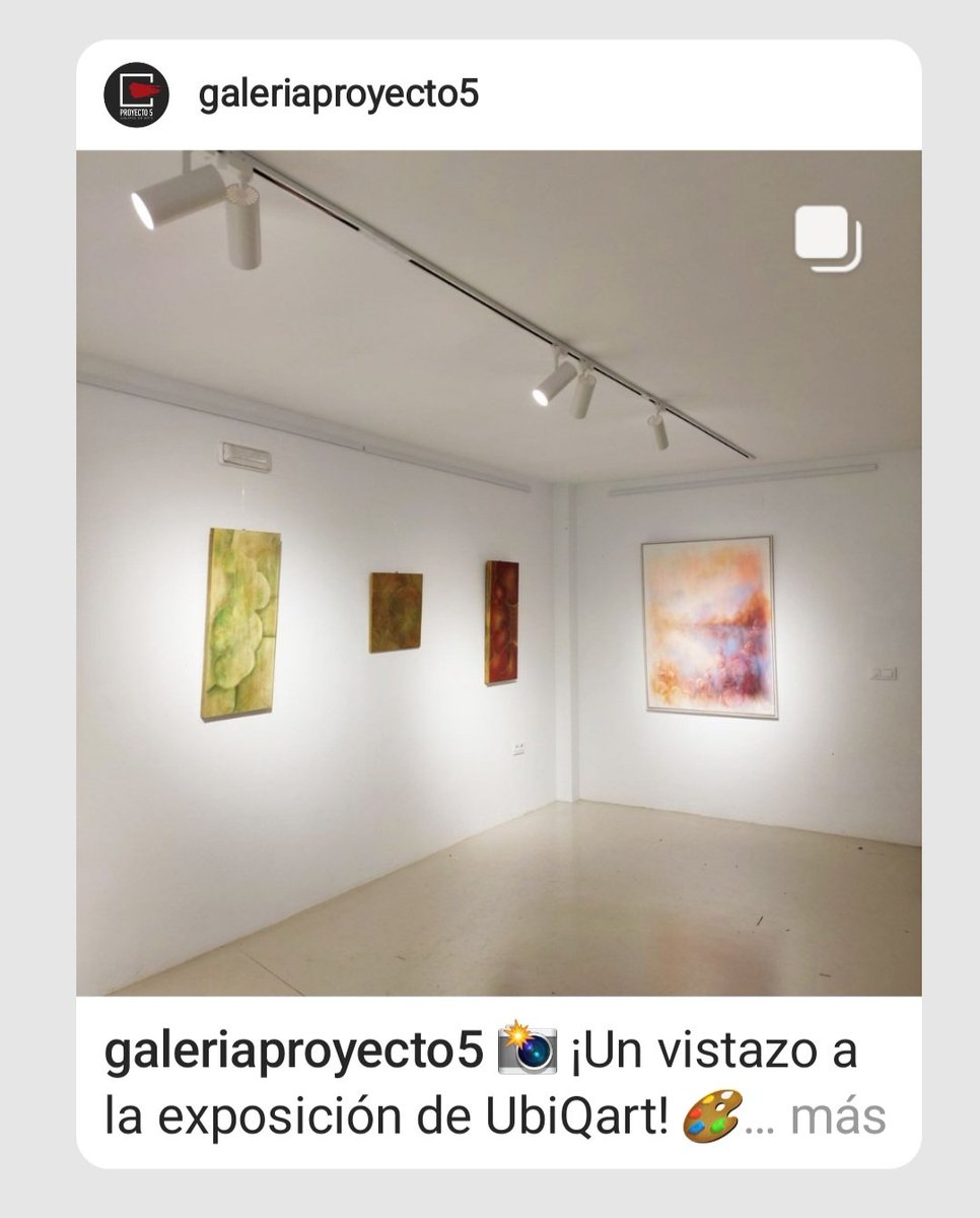 Andreaguzm9's tweet photo. @ArtMutuals 
Exposición de UbiQart! Esta exposición colectiva finaliza muy pronto en @gproyecto5  Después podrás visitarla en Córdoba en la Asociación de Creación y Producción
Cultura La Casa Azul #arte #ArtOpportunity #iavaarts
#worldart
#ArtExhibition
#ArtistsSupportingArtists https://t.co/B4qxf9icSs