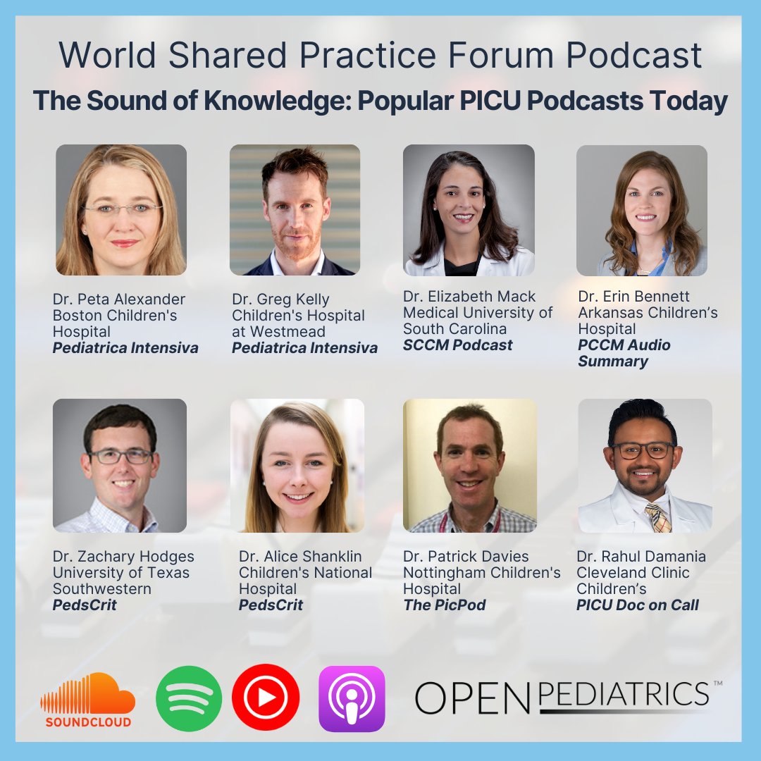 PICU Doc On Call (@onpicu) on Twitter photo It's an honor to be featured with an international cohort of audio-learning educators on the most recent <a href="/OPENPediatrics/">OPENPediatrics</a> World Shared Practice Forum Podcast!
Here's a compiled list of the most popular PICU podcasts:
bit.ly/4bbDrjM
#PedsICU It's an honor to be featured with an international cohort of audio-learning educators on the most recent <a href="/OPENPediatrics/">OPENPediatrics</a> World Shared Practice Forum Podcast!
Here's a compiled list of the most popular PICU podcasts:
bit.ly/4bbDrjM
#PedsICU