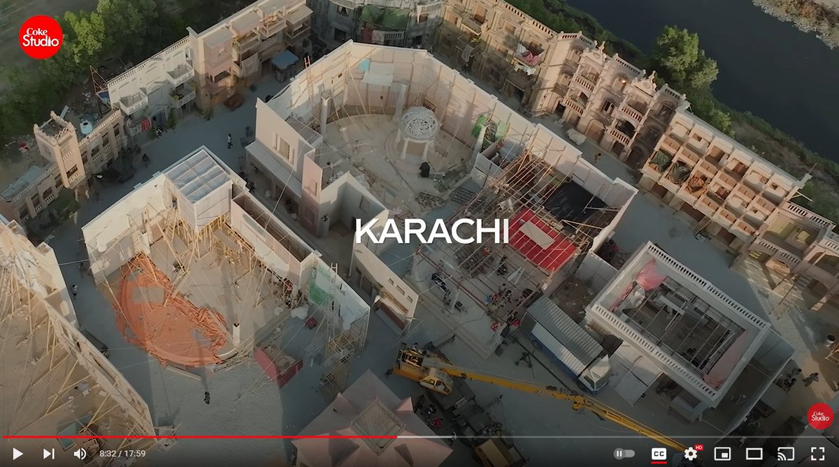 This is the set Coke Studio constructed for the 2am song.... this is insanity man, this is too good, what the hell, I thought they found some real empty street