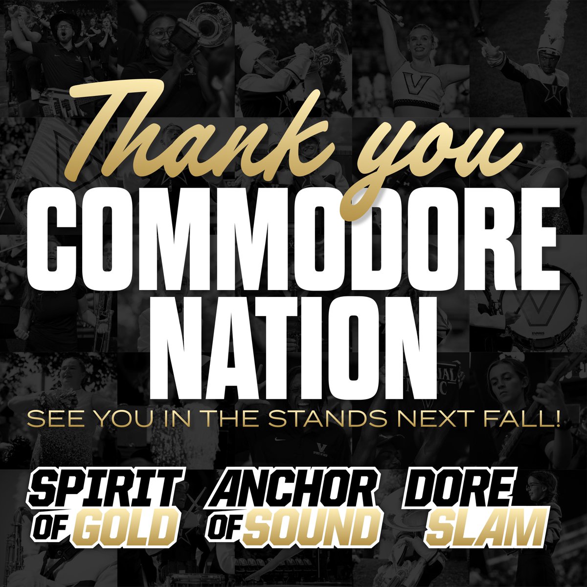 Thank you, Commodore Nation!

Whether we were at FirstBank Stadium, the Plex, Memorial Gym, or on the road we could feel your support all season long!

Thank you for an amazing year - we'll see you in the stands next fall!
#AnchorDown #SOGILTB @vucommodores @VanderbiltU @VandyNCC