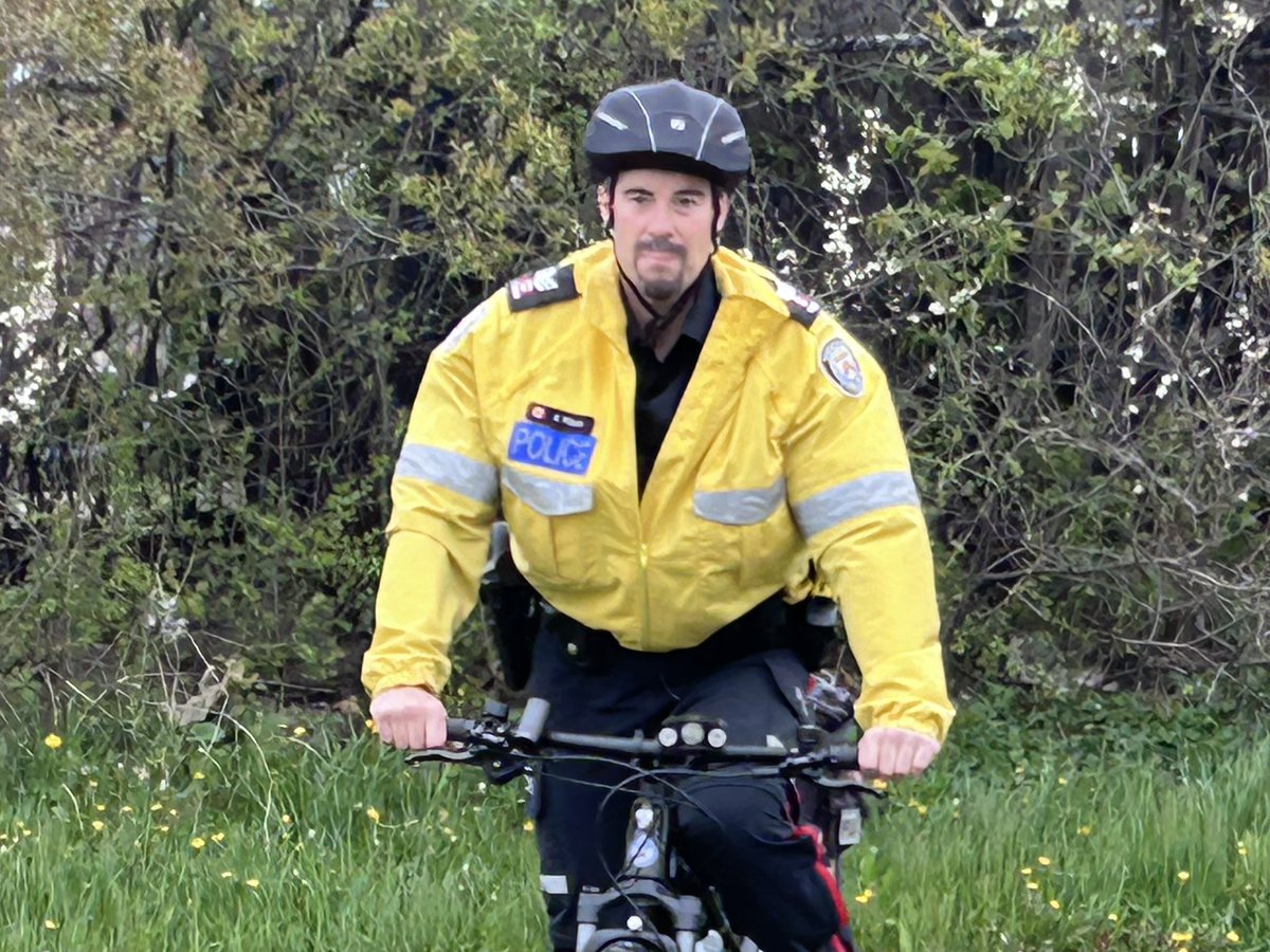 Yesterday was a great opportunity for a training ride! Each year we have to recertify on the bikes to make sure we are safe on the roads and paths! The warmer weather is finally here! @TPS31Div @TorontoPolice #safetyfirst