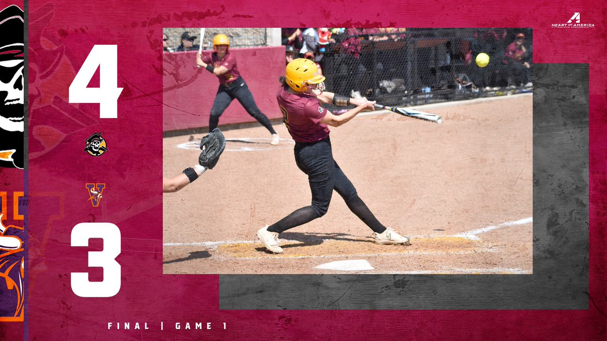 🥎, <a href="/park_softball95/">Park Pirates Softball</a> earns the 4-3 walk-off win over <a href="/MVCAthletics/">MVC Athletics</a> in 9 innings! Anna Shrum goes first to home to score the game-winning run! #GoPirates🏴‍☠️ @HeartSportsNews