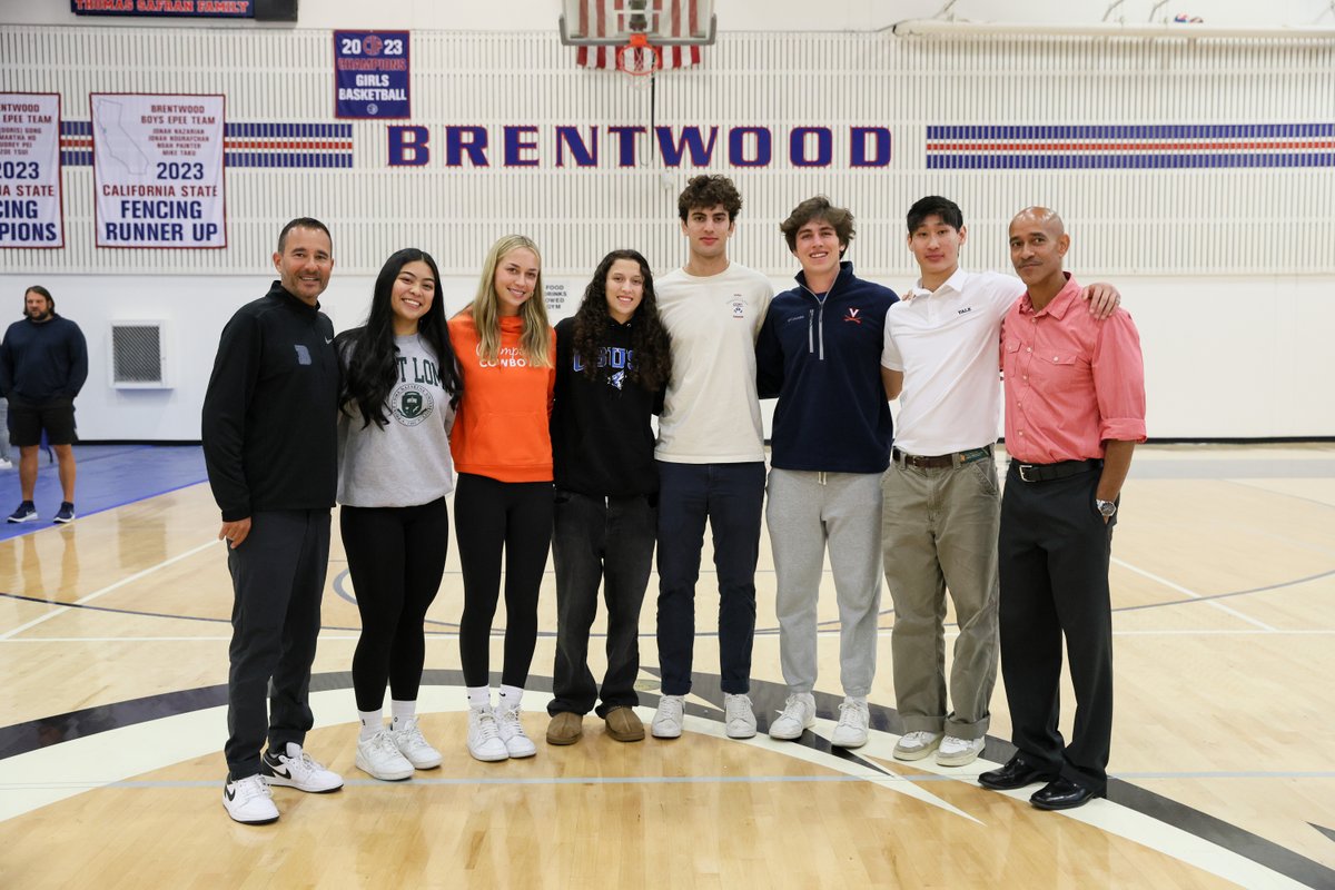 brentwoodschool's tweet photo. Please join us in congratulating our senior athletes who have committed to play for college teams! Students have signed to Cal State San Bernardino, Oklahoma State, Point Loma Nazarene, University of Pennsylvania, University of Virginia, and Yale. 🌟 https://t.co/mQONPiLg43