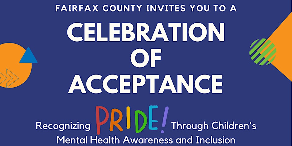 Join us at the James Lee Community Center in Falls Church on Friday, May 3 for our Children's Mental Health and Acceptance Celebration. The event is dedicated to promoting our children's mental health and fostering a culture of acceptance. To register: bit.ly/3xNHa8N