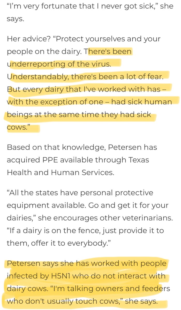 “But every dairy that I've worked with has – with the exception of one – had sick human beings at the same time they had sick cows.” bovinevetonline.com/news/industry/…