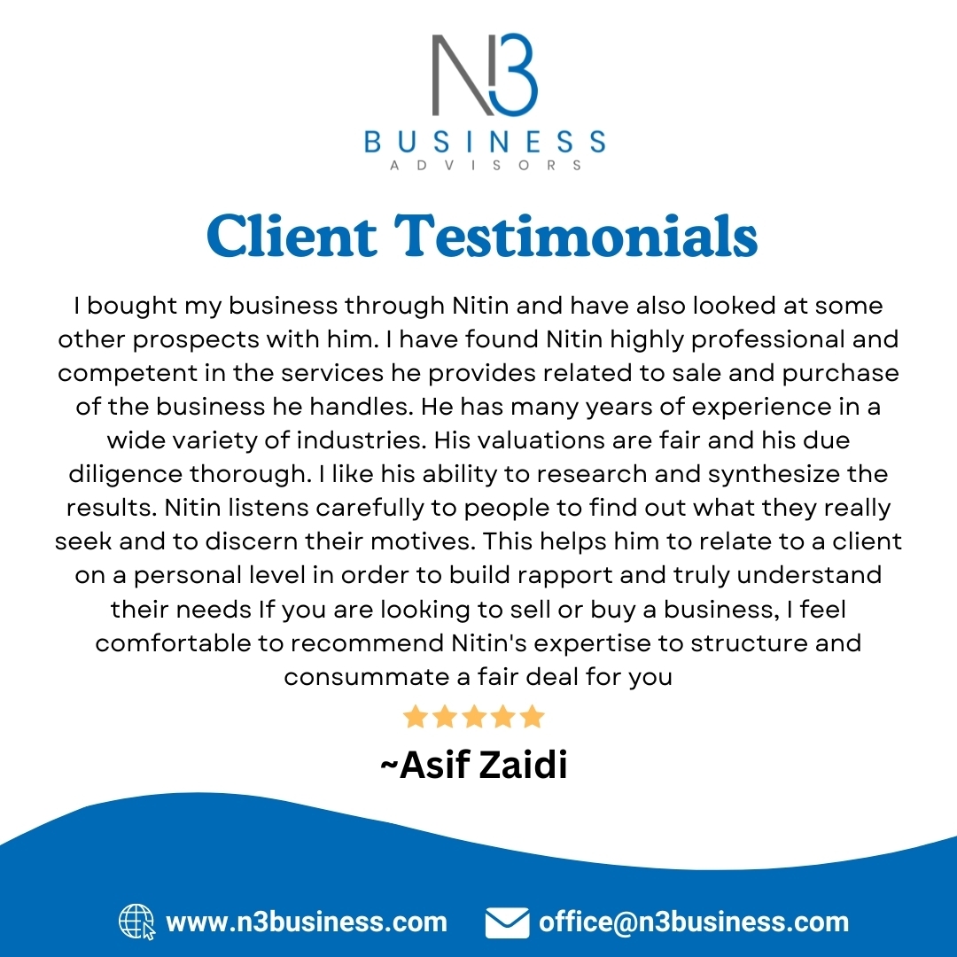 Discover why our clients are raving about their experiences with N3 Business Advisors!

Contact us today to learn more: n3business.com, and email us at office@n3business.com

#clienttestimonial #client #happyclient #customerreview #greatfeedback #satisfiedcustomer