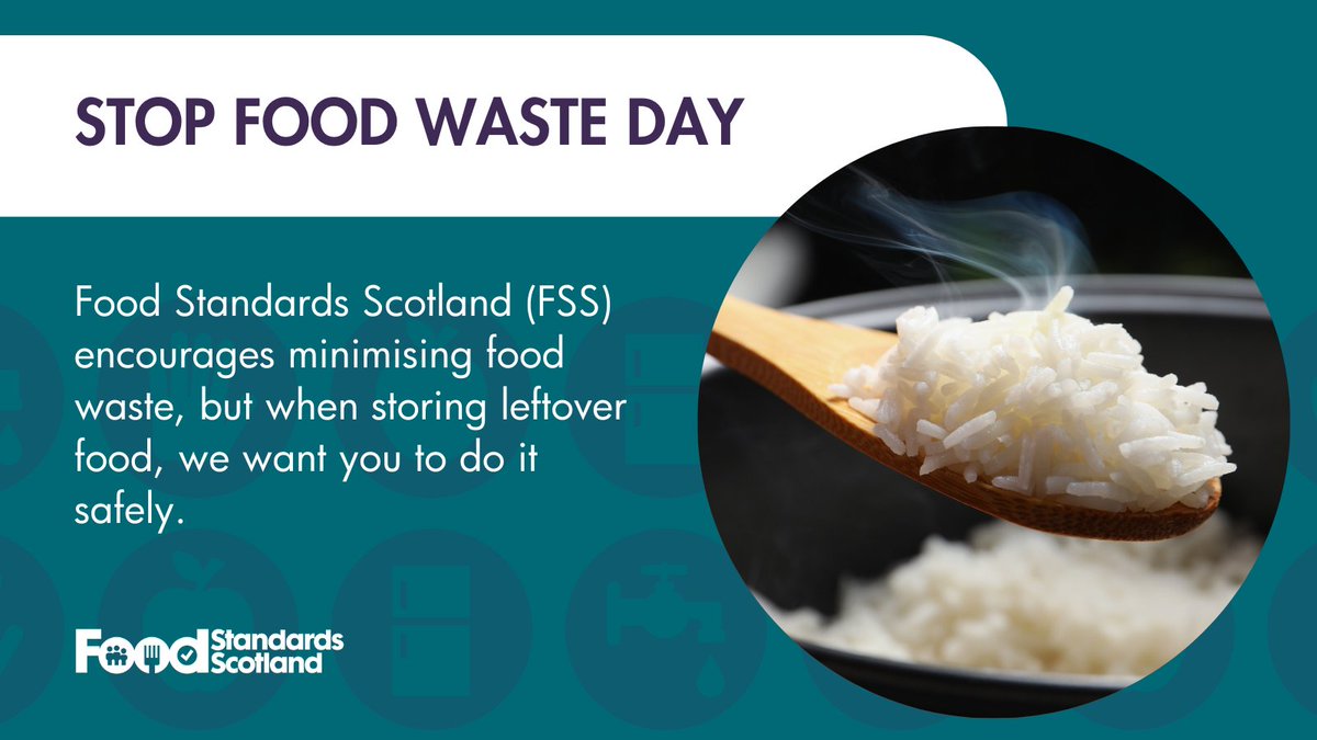 Did you know that cooked rice left at room temperature for a long period of time increases the risk of bacteria producing toxins, making it unsafe to eat? To minimise food waste and ensure safe storage of rice, visit our website at: bit.ly/449I2AK #StopFoodWasteDay