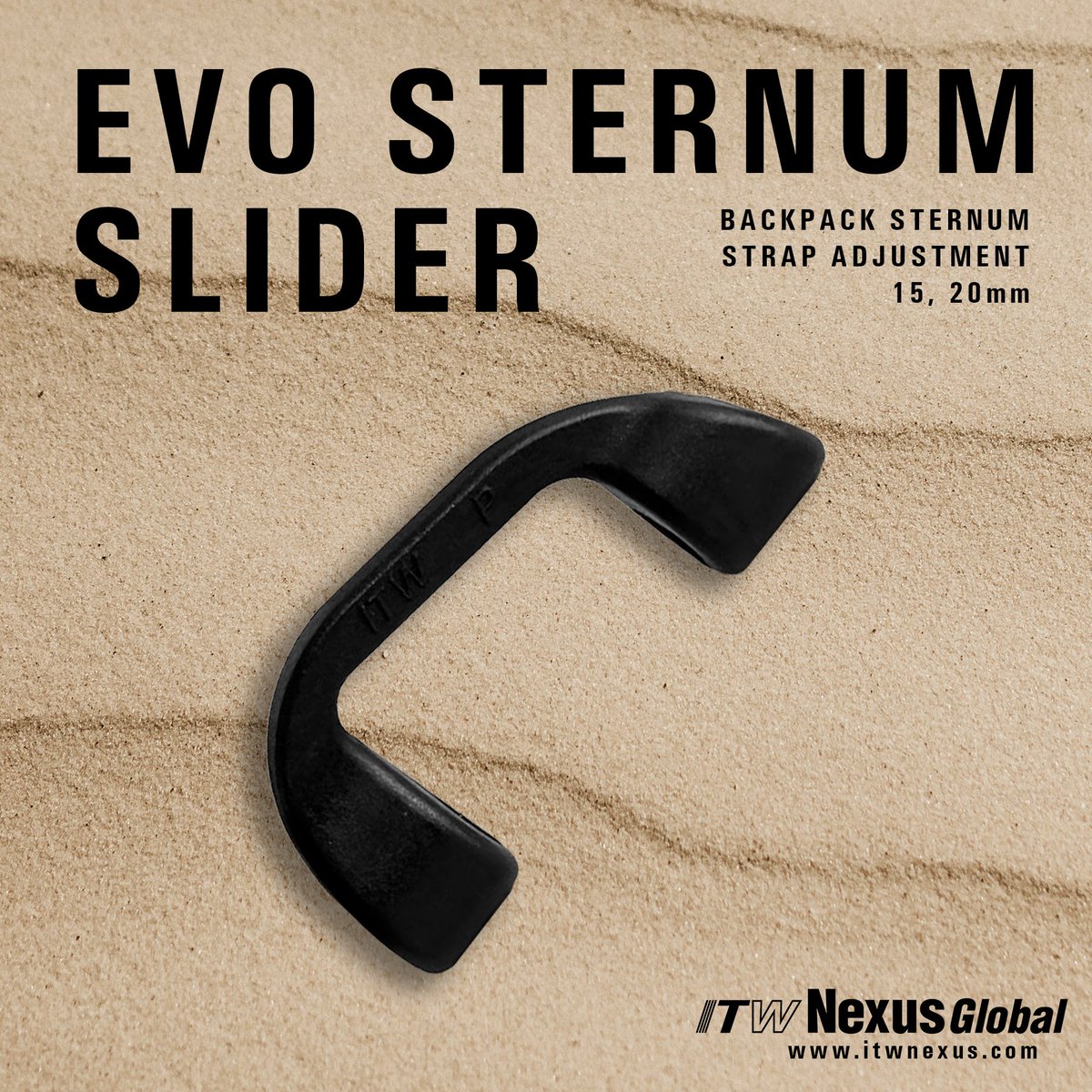 ITWNexusGlobal's tweet image. Introducing the new Evo Sternum Slider from ITW Nexus Global, featuring a sleek design, strong hold strength, and hassle-free assembly.
.
.
.
.
#buckleup #itwnexus #itwnexusglobal #outdoorindustry #evosr #productdesign