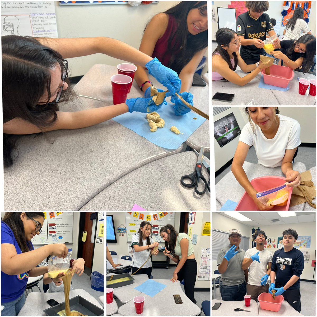 From fork to flush! 🍴💩 Check out Lobo medical term students in action, exploring the digestive process hands-on. 🐺⚕️💉#HealthScience #ClintHPAPrograms #WeAreClintISD #LobosWillBeHeard #Teachingin408