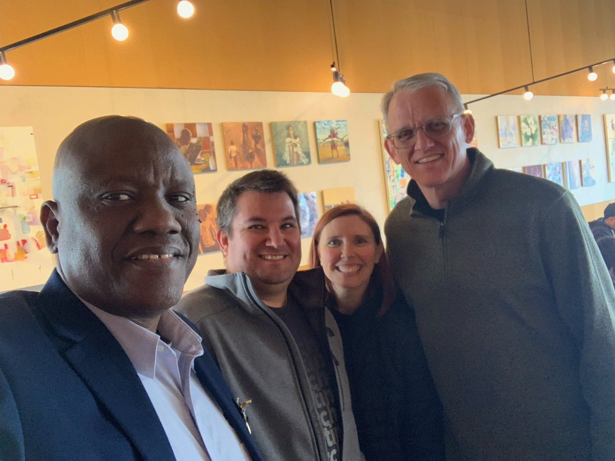 Great meeting today in Hamilton, Ontario with Pastor Moses Adebayo of All Nations Evangelical Church & our Send Network Toronto teammates Neil & Kaytee Jimenez. 🇨🇦