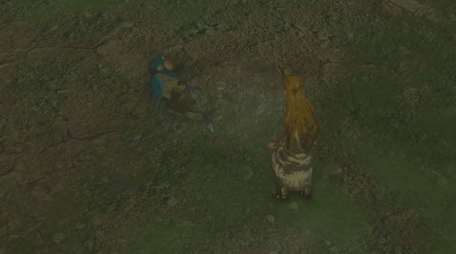 uukhanu's tweet image. the way link kept getting back up until he knew for sure that zelda would be safe, and when he finally sees her sealing power unlock, he lets himself rest