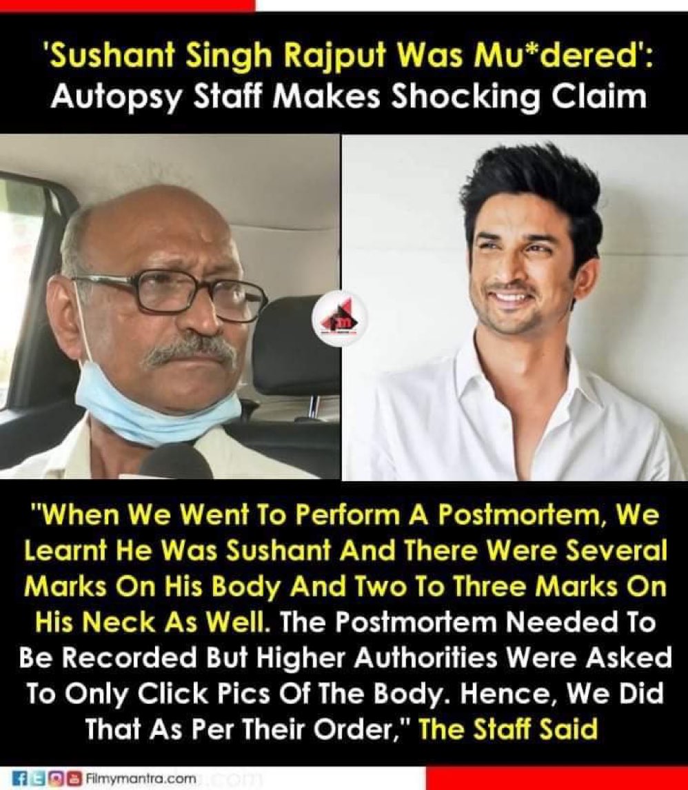 Let’s remind you @CBIHeadquarters if you have forgotten about .@itsSSR death investigation ordered by the #SupremeCourtofIndia in Aug’20.
Any plans on filing the chargesheet without further delay?

RoopKShah Statement InSSRCase

#JusticeForSushant️SinghRajput still pending! WHY?