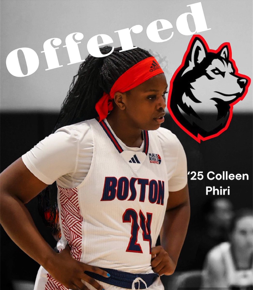 Congratulations ‘25 @colleen_phiri on her recent offer from Northeastern University . @NEPSGBCA @IAMCoachU1 @TiltonGVHoops @3SSBGCircuit @TwinViZuals @HerHoopsNetwork WeAre…