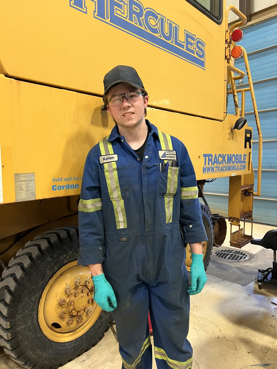 Thank you to Alberta Newsprint Company for enabling our students including Caden, a Millwright apprentice, and Kavan, a Heavy Equipment Technician apprentice, to gain skilled trades expertise while still in high school. #ChargerNation #Aprenticeship