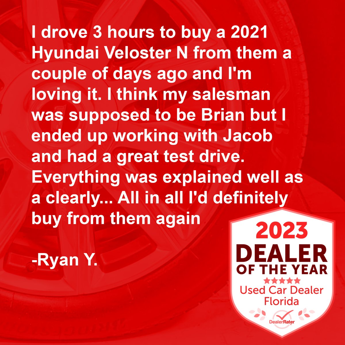 ✅ Loving it

✅ Great test drive

✅ I'd definitely buy from [Florida Fine Cars] again

#FloridaFineCars #SouthFlorida #UsedCarsForSale #DriveMore #customersatisfaction #dealerrater