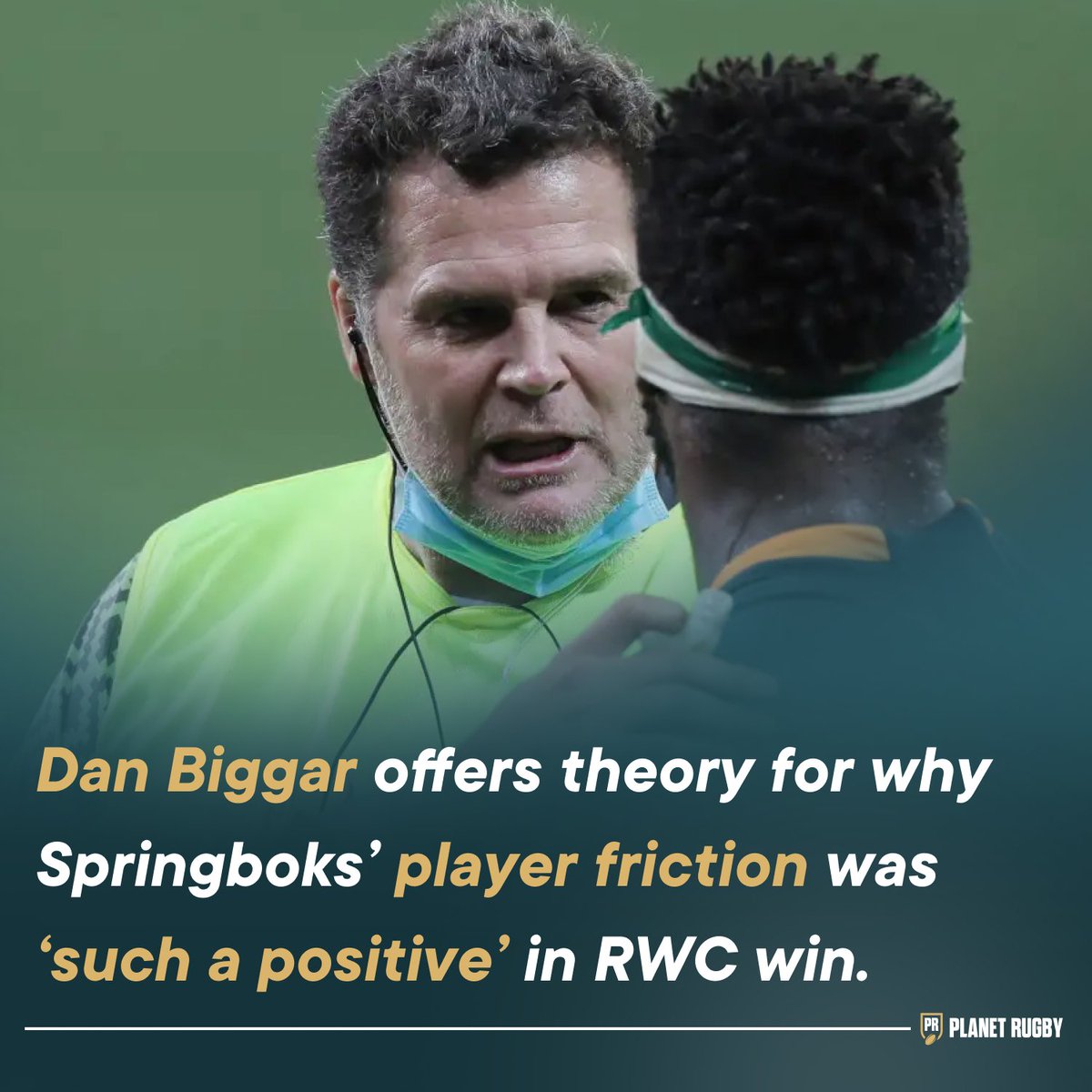 🏴󠁧󠁢󠁷󠁬󠁳󠁿🇿🇦 Dan Biggar reacts to the Springboks' friction during #RWC2023 👇