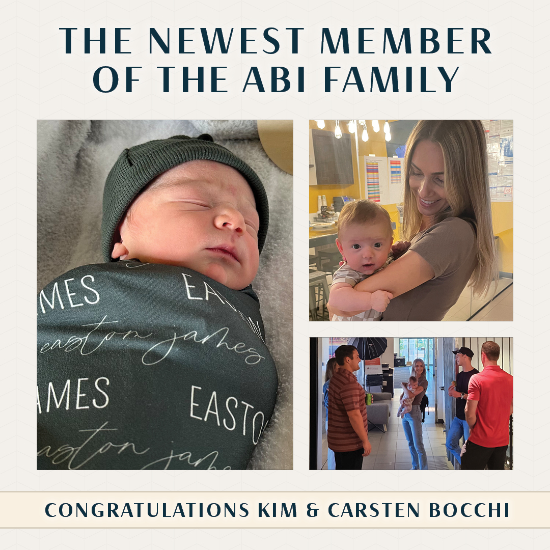 Congratulations to ABI Project Manager Kim on the new addition to her family! Kim and her adorable baby boy paid a special visit to our home office last week! Wishing Kim and her husband, Carsten, a lifetime of joy with their adorable new arrival.
#congratulations #announcement