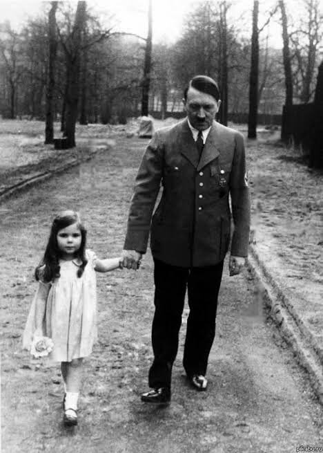 Hitler walks with helga Goebbels, both would dead in under a decade (Follow my YouTube in my bio)