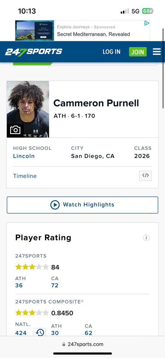 Blessed to be ranked a 3 ⭐️ on @247recruiting @247Sports @GregBiggins @THEHIVEFB