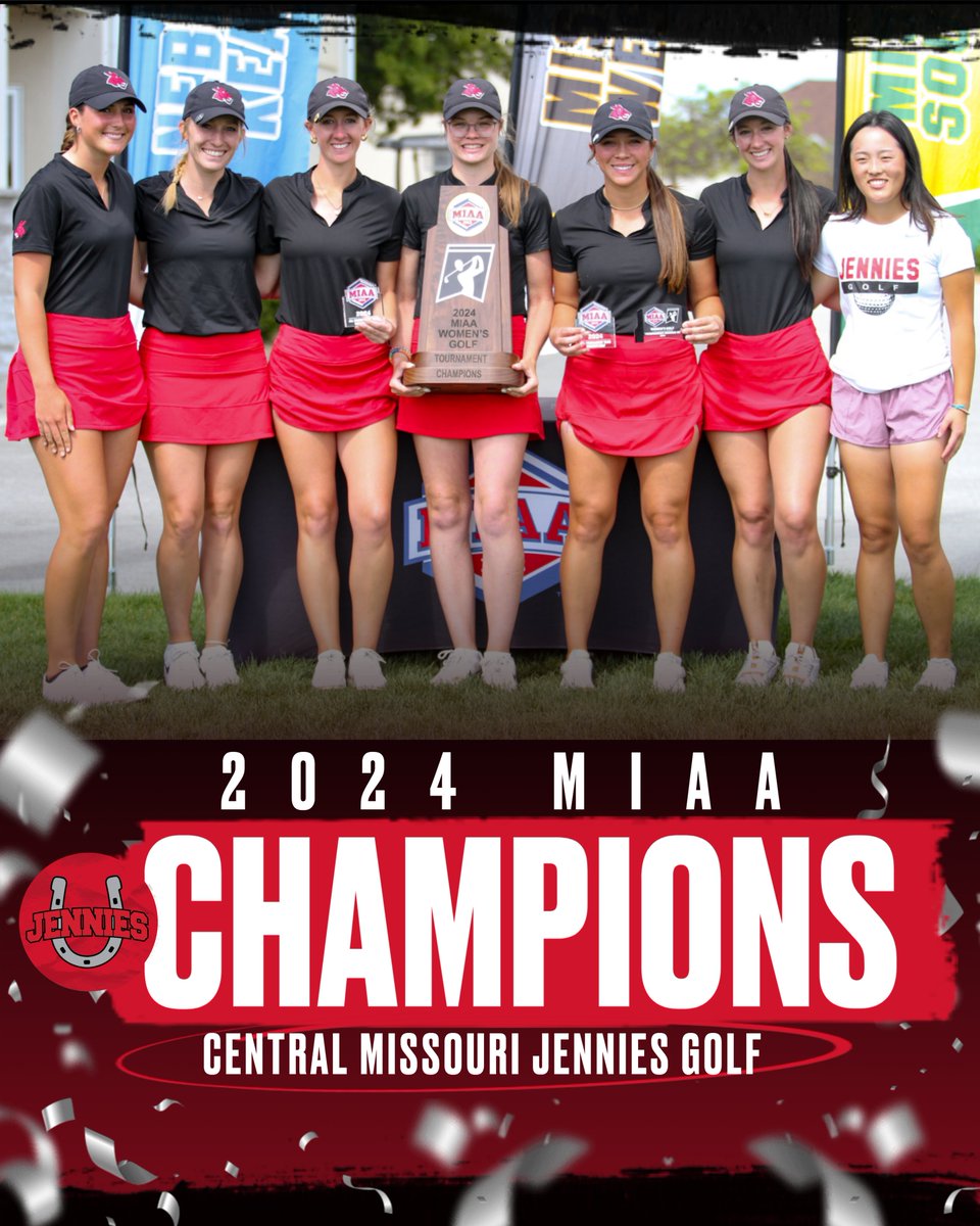 Roll Jens! @JenniesGolf is your Back-to-Back MIAA Conference Champions! 📝 - bit.ly/4aOXu7V #teamUCM x #rolljens