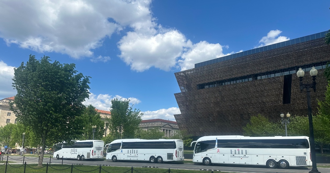 🚌✨ Today, we proudly transported two schools to Washington, D.C.! It was a joy for us and an educational adventure for them. With our new fleet and flawless safety record, we ensure every trip is safe and memorable. Here’s to more journeys and smiles! #SafeTravels #SchoolTrips